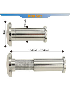 Visor de Mirilla de Puerta 180 Grados TB-SENROCA Cromo Brillante 2