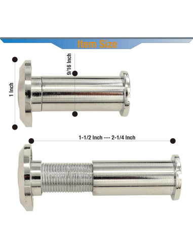 Visor de Mirilla de Puerta 180 Grados TB-SENROCA Cromo Brillante