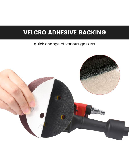 Lijadora Orbital Neumática SHININGEYES 5" Doble Acción