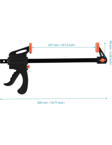 Paquete de 4 Abrazaderas de Barra 25.4 cm SEHOI con Separador 40.6 cm