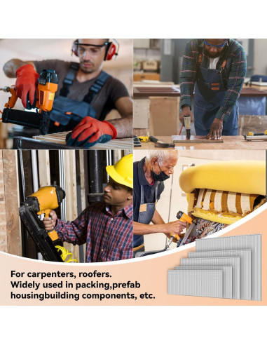 Clavos de Acabado 16 Gauge NIANRONGHUA 5000 Piezas 5 Tamaños