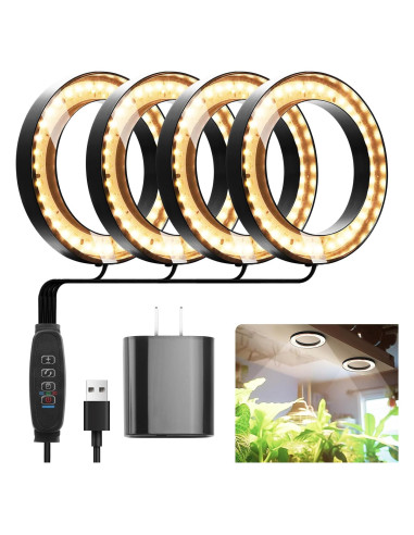 Luz de Crecimiento de Techo Mosthink 16x16cm 288 LEDs Espectro Completo