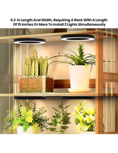 Luz de Crecimiento de Techo Mosthink 16x16cm 288 LEDs Espectro Completo 2