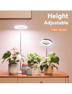 Luz de Cultivo de Escritorio GTRUIIDY Ajustable 3 Modos 10 Brillos 2