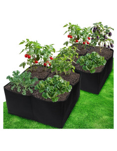 Cama de Jardín Elevada Gardzen 2x2 Pies Tela Transpirable