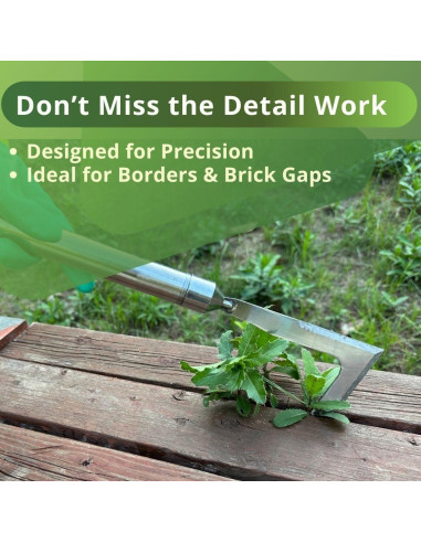 Herramienta desmalezadora 3 en 1 Zimchado - Mango largo ergonómico