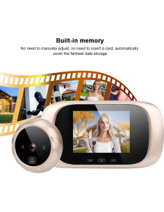 Cámara de Mirilla Timbre de Video Ciciglow 2.8" LCD Infrarroja 2