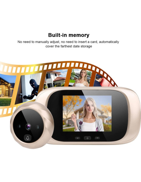Cámara de Mirilla Timbre de Video Ciciglow 2.8" LCD Infrarroja