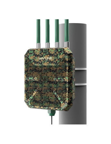 Extensor WiFi 6 Exterior WAVLINK WL-WN573HX1-B, IP67, 4x8dBi