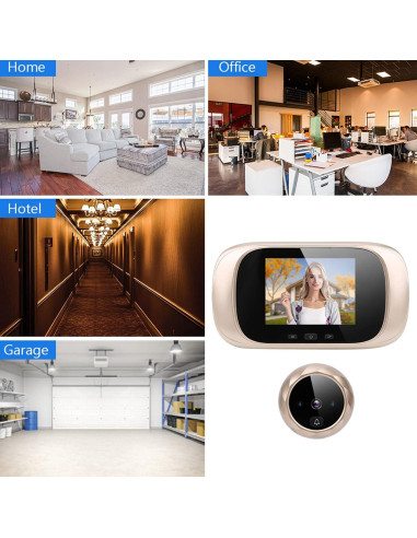 Cámara de Mirilla Timbre de Video Ciciglow 2.8" LCD Infrarroja