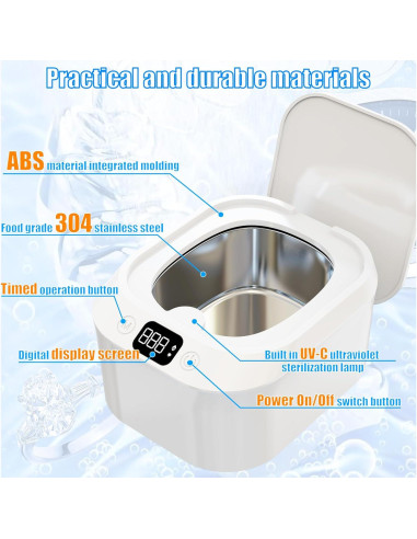 Limpiador Ultrasónico de Joyas YINPAD 220ML Silencioso