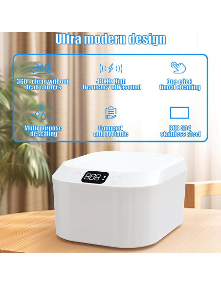 Limpiador Ultrasónico de Joyas YINPAD 220ML Silencioso