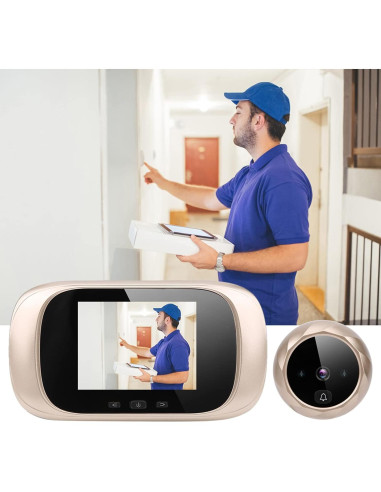 Cámara de Mirilla Timbre de Video Ciciglow 2.8" LCD Infrarroja