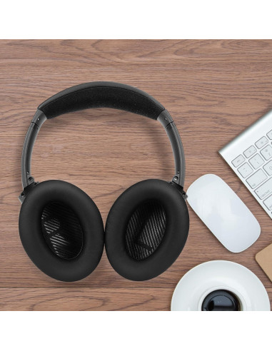 Almohadillas de Repuesto Bose QC35/QC35 II - Espuma Memoria y Cuero