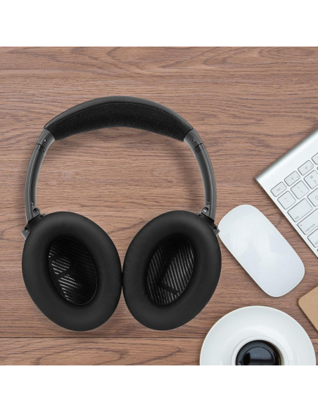 Almohadillas de Repuesto Bose QC35/QC35 II - Espuma Memoria y Cuero
