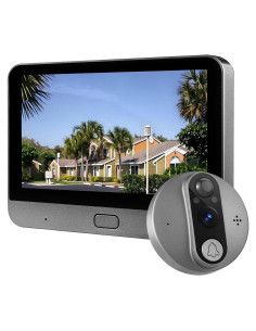 Cámara de Visor de Puerta Inteligente Cawhum 1080P HD WiFi