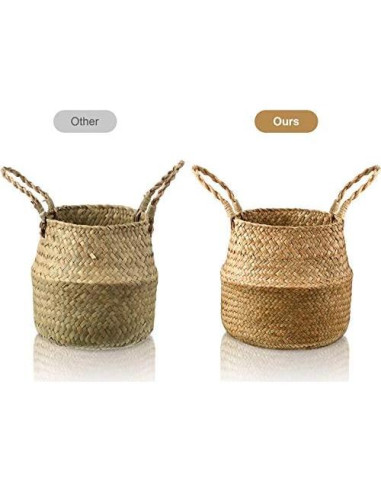 Cestas de Almacenamiento Patelai de Hierba Marina - 3 Piezas