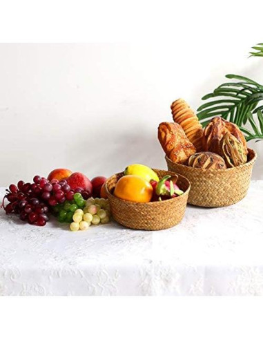 Cestas de Almacenamiento Patelai de Hierba Marina - 3 Piezas