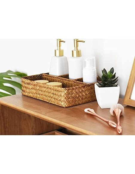 Canasta de Almacenamiento Dividida YANGQIHOME 25.9x20.1 cm