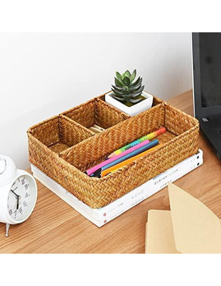 Canasta de Almacenamiento Dividida YANGQIHOME 25.9x20.1 cm