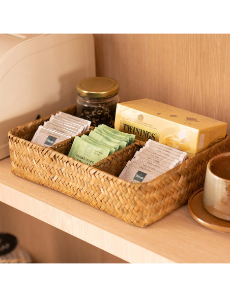 Canasta de Almacenamiento Dividida YANGQIHOME 25.9x20.1 cm