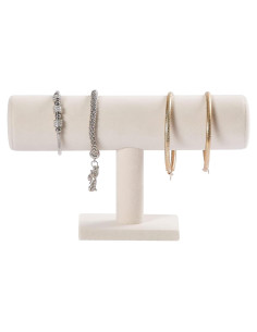 Soporte para Pulseras Pangkeep en Terciopelo Beige T