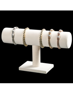 Soporte para Pulseras Pangkeep en Terciopelo Beige T 2