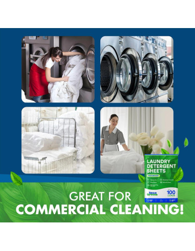 Hojas de Detergente Ecológicas Hudson - 50 Cargas Sin Plástico