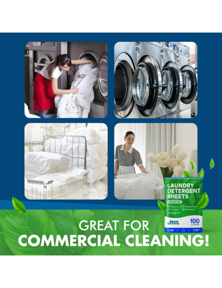 Hojas de Detergente Ecológicas Hudson - 50 Cargas Sin Plástico