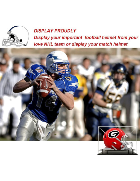 Estuche de exhibición para casco de fútbol Wanlian 38x31.8 cm