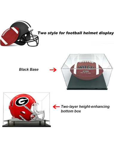 Estuche de exhibición para casco de fútbol Wanlian 38x31.8 cm