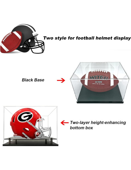 Estuche de exhibición para casco de fútbol Wanlian 38x31.8 cm
