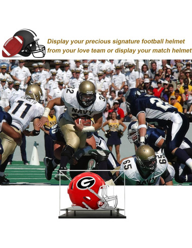 Estuche de exhibición para casco de fútbol Wanlian 38x31.8 cm