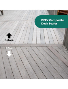 Sellador Impermeable Transparente DEFY Extreme 3.78L para Decks 2