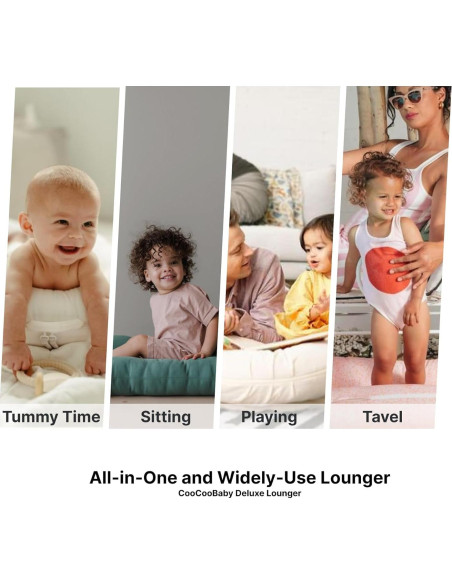 Sofá para Bebés CooCooBaby 100% Algodón Azul 0-12 Meses