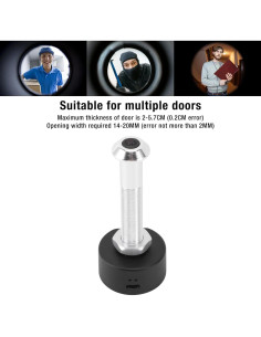 Cámara de Mirilla Inalámbrica Genérica 1080P HD Plata 2