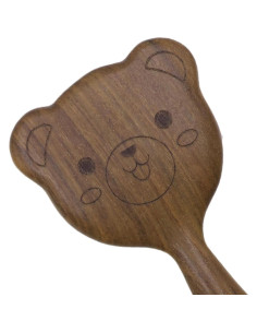 Cepillo de Pelo de Madera Pamayaneen Dientes Anchos 16cm 2