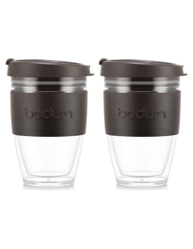 Taza de Viaje Bodum Joy Doble Pared 0.24L Pack de 2