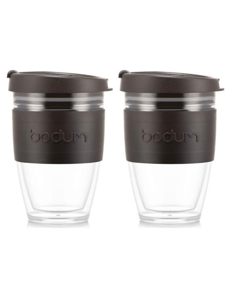 Taza de Viaje Bodum Joy Doble Pared 0.24L Pack de 2