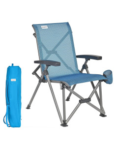 Silla de Camping Plegable SUNNYFEEL Respaldo Alto 500lbs