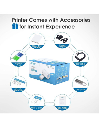 Impresora Térmica de Etiquetas Jiose J500 - 4x6 para Envíos