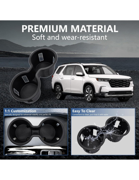 Insertos para Portavasos JJMY para Honda Pilot 2023-2025