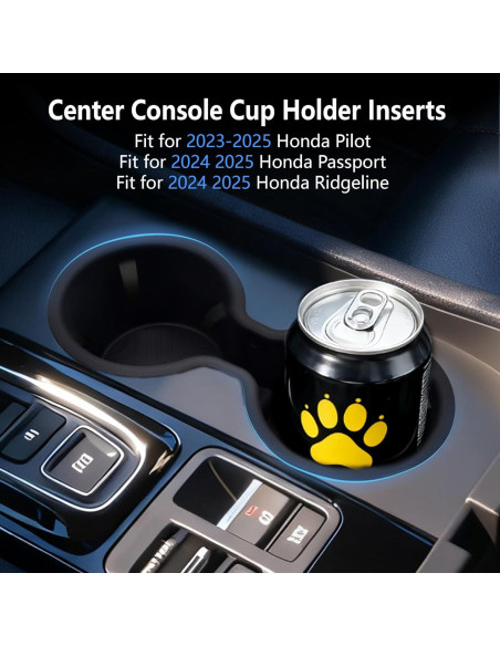Insertos para Portavasos JJMY para Honda Pilot 2023-2025