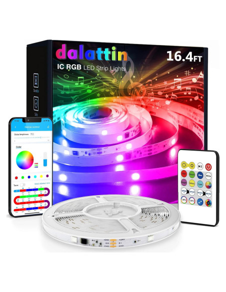 Tira LED 5M BGRIC Multicolor con Control Remoto y App