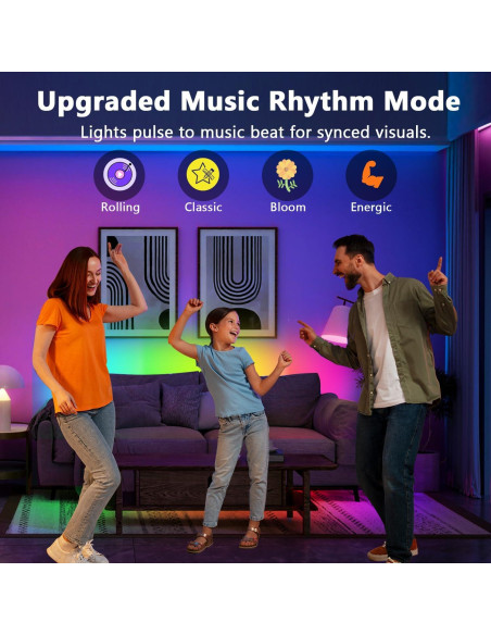 Tira LED 5M BGRIC Multicolor con Control Remoto y App