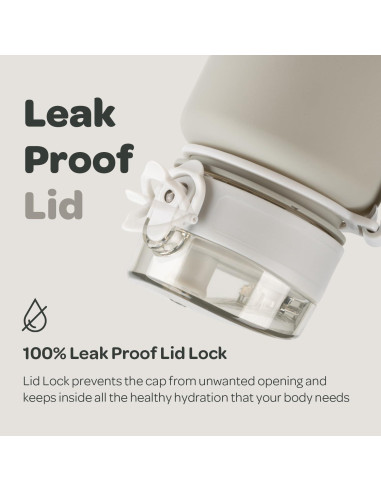 Botella de Agua Hydracy Coach 1L con Marcador de Tiempo y Infusor