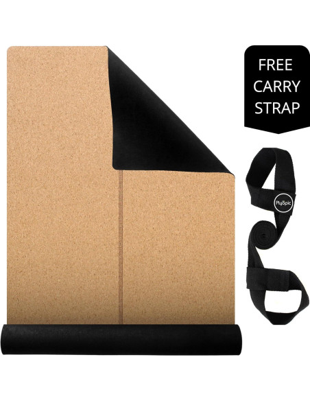 Esterilla de Yoga Plyopic de Corcho Antideslizante 185x66cm
