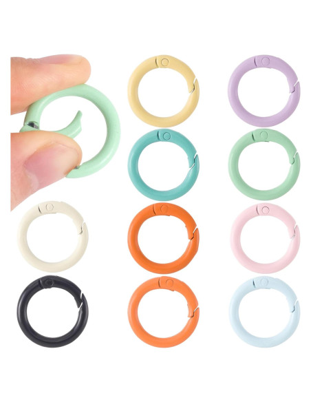 Anillos O de Resorte Winsyison 20pcs 23.5mm Multicolor