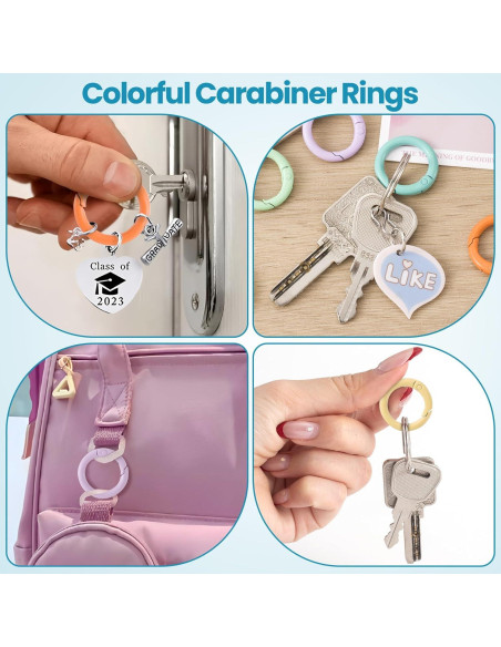 Anillos O de Resorte Winsyison 20pcs 23.5mm Multicolor