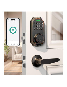 Cerradura Inteligente Arpha D180H Bronce con Teclado y App